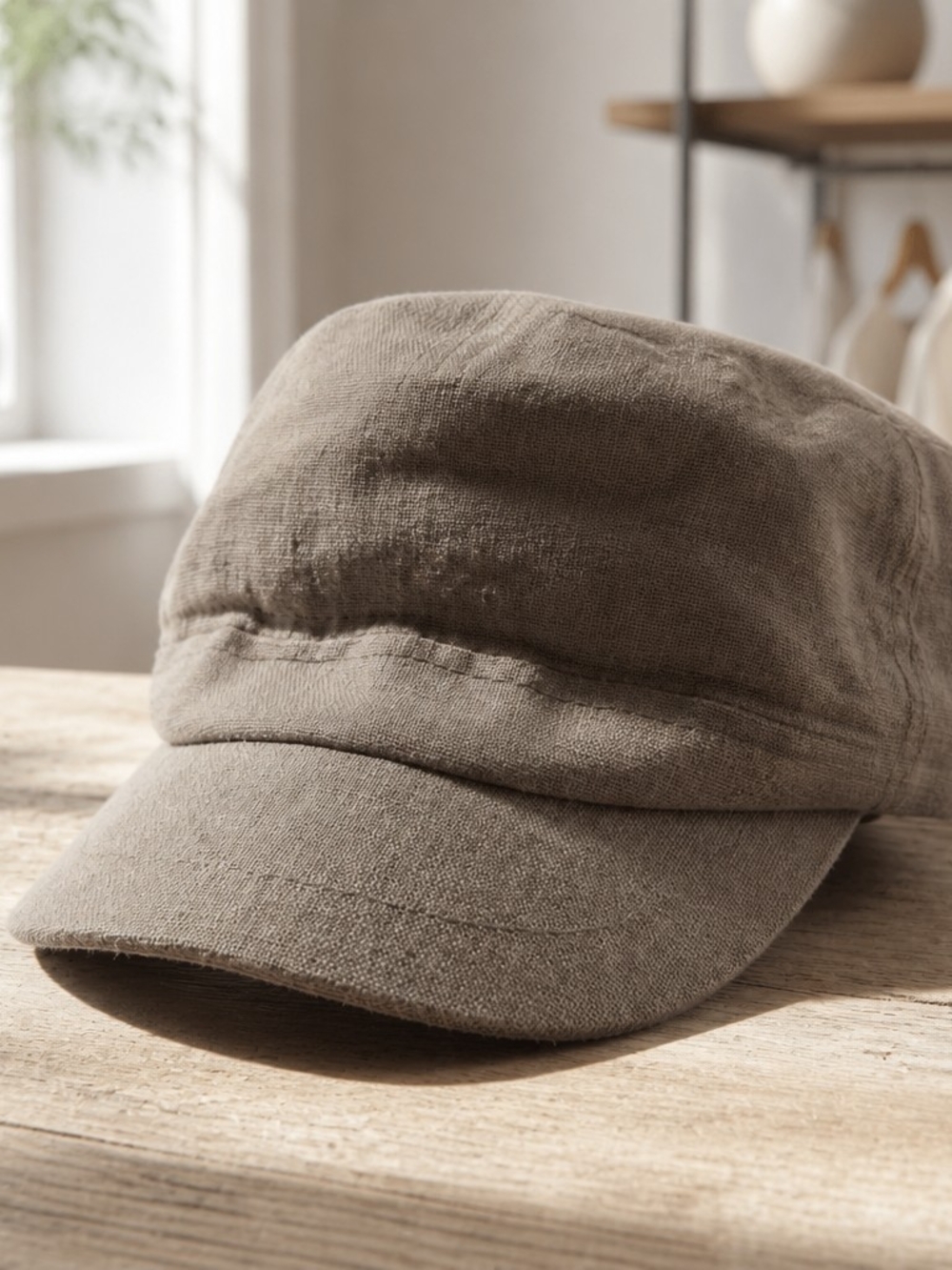pistil Linen Cadet Cap in Taupe